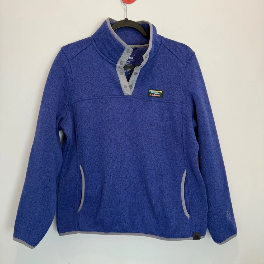 L.L.Bean Sweater Fleece Pullover size M petite